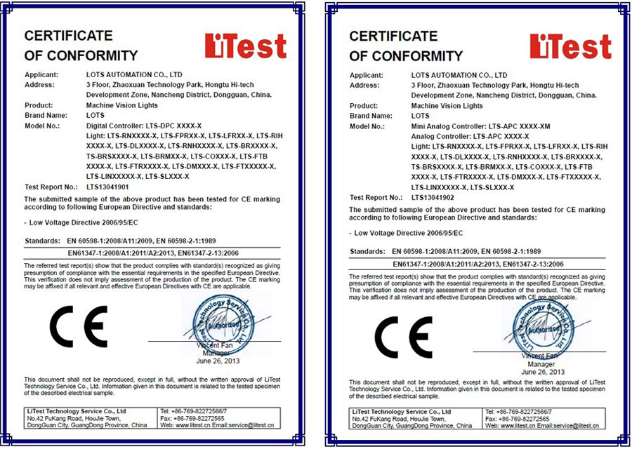 CE---LVD认证书