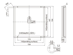 LTS-2FTB140140-B/G/W