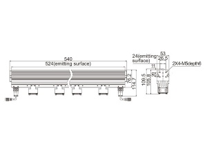 LTS-2LIN540-R/B/G/W