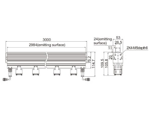 LTS-2LIN3000-R/B/G/W