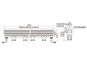 LTS-2LIN1000-R/G/B/W