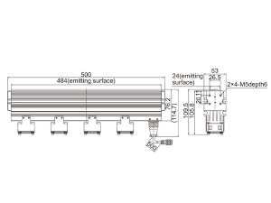 LTS-2LIN500-R/B/G/W