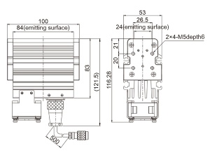 LTS-2LINS100-R/B/G/W