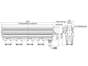 LTS-2LINS340-R/B/G/W