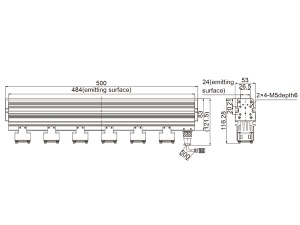 LTS-2LINS500-R/B/G/W